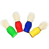 Brocha Tipo Hisopo Mango De Madera 4 Unidades