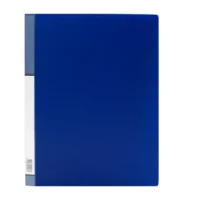 Carpeta Con 60 Fundas Oficio Azul