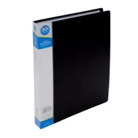 Carpeta Con 60 Fundas Carta Negra