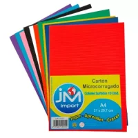Cartón Microcorrugado Tamaño A4 10 Colores