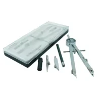 Set Compas Precision Metalico Con Accesorios