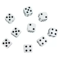 Dados 16mm Blanco