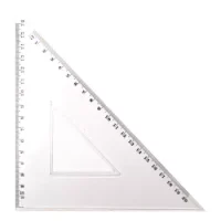Escuadra Acrílica De 45 Grados 24 Cm