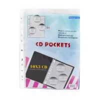 Funda Porta Cd Cdr-3 A4 Transparente