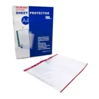 Fundas Transparentes Borde Rojo A4