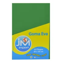 Goma Eva Oficio 10 Unidades Verde Musgo