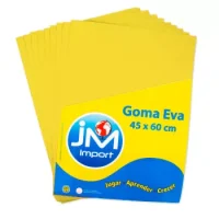 Goma Eva Pliego 10 Unidades Amarillo 45 X 60
