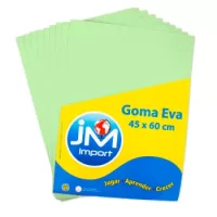 Goma Eva Pliego 10 Unidades Verde Manzana. 45 X 60