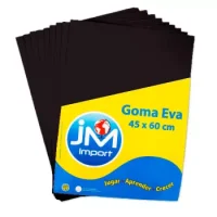 Goma Eva Pliego 10 Unid Negro 45 X 60 Cm