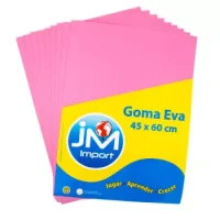 Goma Eva Pliego 10 Unidades Rosado 45 X 60 Cm.