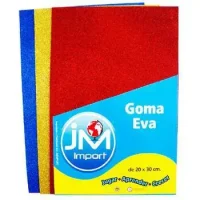 Goma Eva Oficio Glitter Brillo 3 Colores