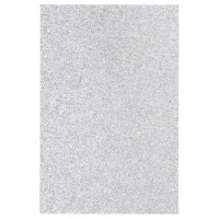 Goma Eva Oficio 10 Unidades Glitter Plata 20 X 30