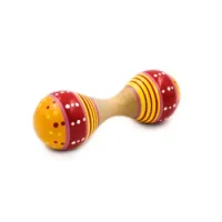Maraca Dobles Con Diseño De Madera