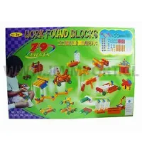 Juego Construcción Bloques 79 Piezas