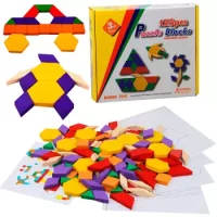 Mosaico De Madera 125 Piezas Con Patrones