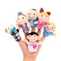 Títeres De Dedos La Familia 6 Unidades