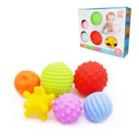 Set De 6 Pelotas Táctiles