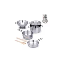 Batería De Cocina Acero Inoxidable 8 Piezas