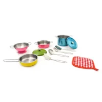 Set Vajilla Inoxidable Color 11 Piezas