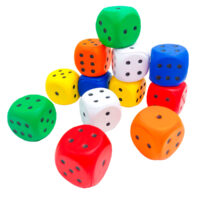 Dados Puntos Soft 6Cm. 12Unid. Kk3431506 (1-60)