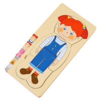 Puzzle De Niña En Capas De Madera (1-20)