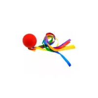 Set De 6 Pelotas De Goma Con Cintas Rítmicas
