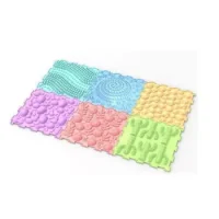Pisos De Goma Conectables Dif. Texturas 30x30 Cm.