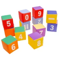 Dados De Espuma Soft 12 Pzas. Números Y Signos