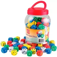 Pote De Dados 100 Unidades