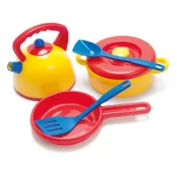 Set Cocina Tetera Ollas 7 Piezas