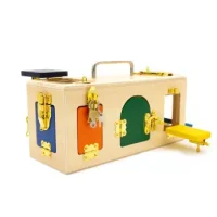 Caja Madera Motriz Cerraduras