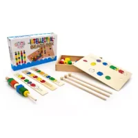 Cuentas De Madera Con Patrones