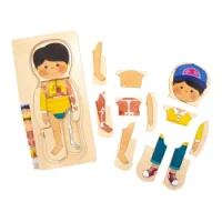 Puzzle Niño En Capas Madera