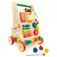 Carro Andador Con Actividades De Madera