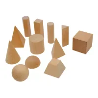 Cuerpos Geometricos Madera 12piezas