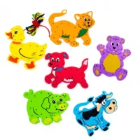 Animales Para Enhebrar 6 Piezas