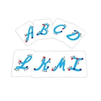 Abecedario Con Textura Mayúscula - Ligada