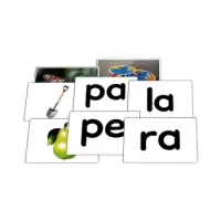 Juego De Tarjetas De Sílabas Y Dibujo Para Asociar