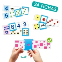 24 Fichas Autocorrectoras De Números Del 1-10