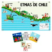 Kit Etnias De Chile C/ Pendon - Fichas Y Libro