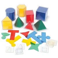 Cuerpos Geométricos Plegables Y Fichas Traslucidas