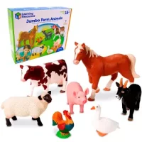 Animales De La Granja Jumbo 7 Piezas