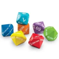 Dados 7 Cm Valor Posicional 7 Unidades