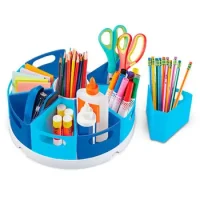 Organizador Azul 30 Cm. 8 Compartimientos