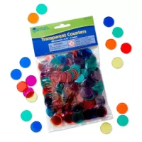 Fichas Para Contar Translúcidas De Colores