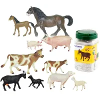 Animales De La Granja Con Bebés 10 Figuras