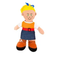 Muñeco Blando Étnico Europeo Niña 40 Cm