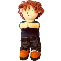 Muñeco Blando Étnico Europeo Niño 40 Cm