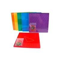 Set De 6 Geoplano 23 X 23 Cm En Caja