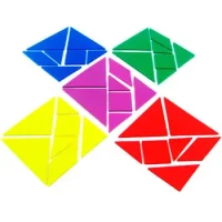 Tangrama Plastico 5 Juegos 35 Piezas